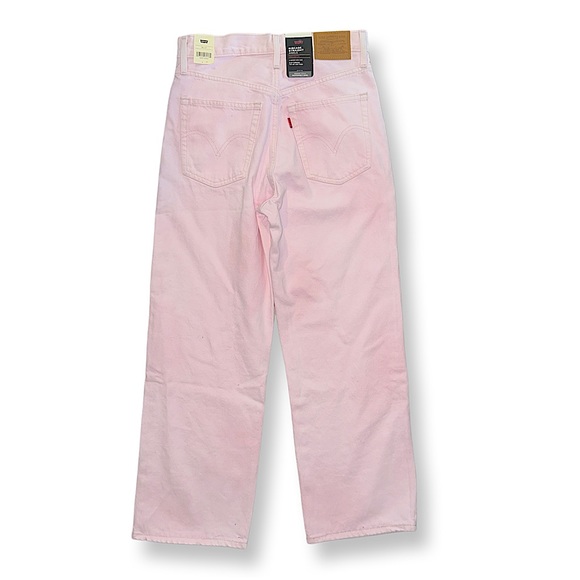 Levi's® Premium RIBCAGE STRAIGHT ANKLE JEAN Pink Garment Dye Pink